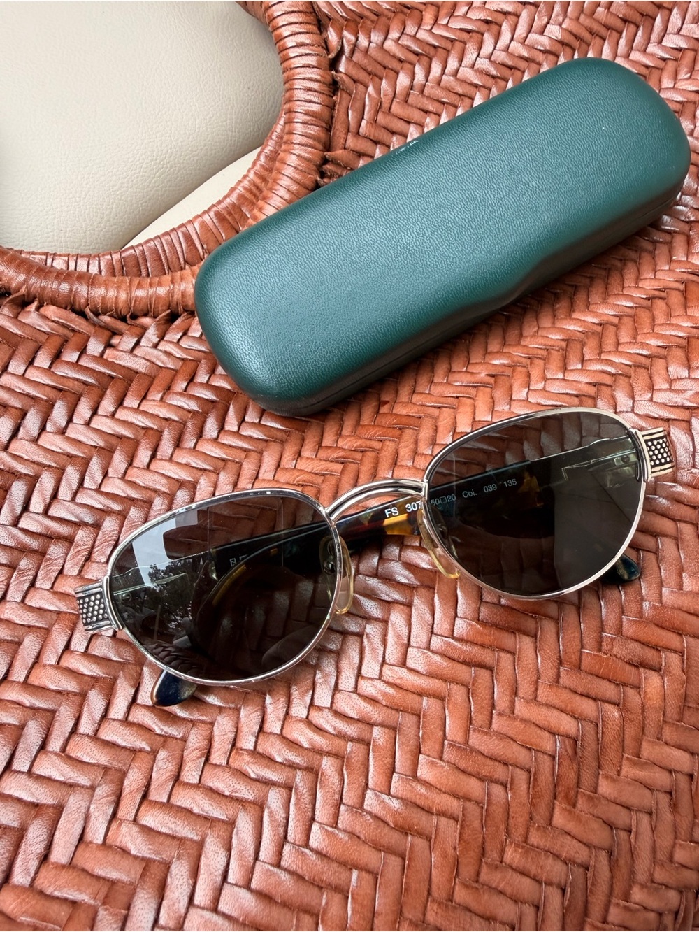 Vintage 90’s Fendi Tortoiseshell and Silver Frame Sunglasses
